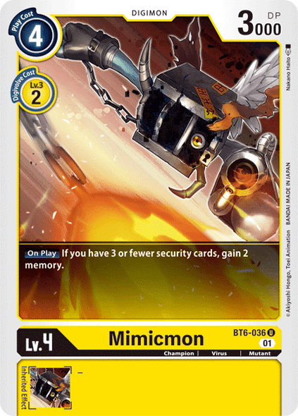 BT6-036: Mimicmon