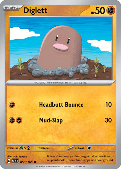 050/165: Diglett (Reverse Holo)