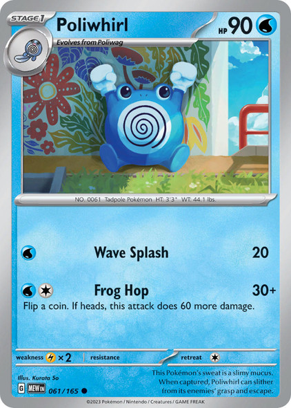 061/165: Poliwhirl (Reverse Holo)