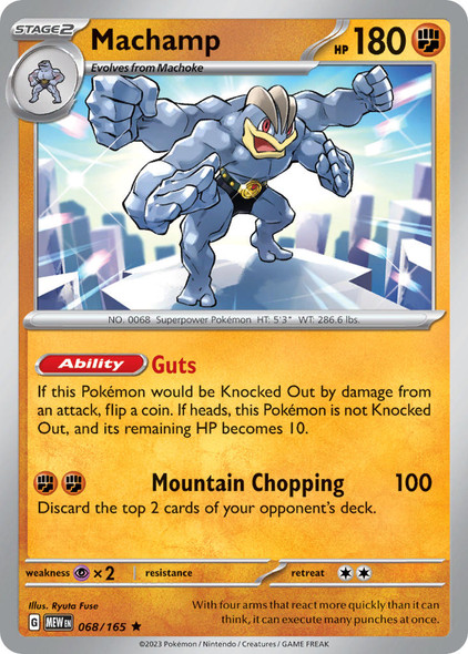 068/165: Machamp (Reverse Holo)