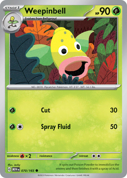 070/165: Weepinbell (Reverse Holo)