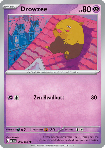 096/165: Drowzee (Reverse Holo)