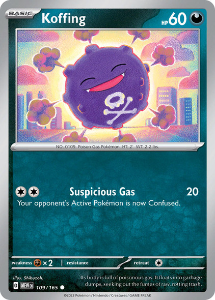 109/165: Koffing (Reverse Holo)