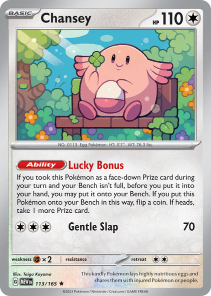 113/165: Chansey (Reverse Holo)