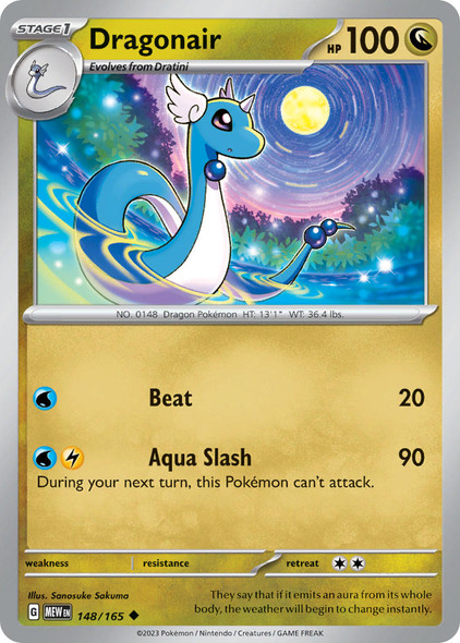 148/165: Dragonair (Reverse Holo)