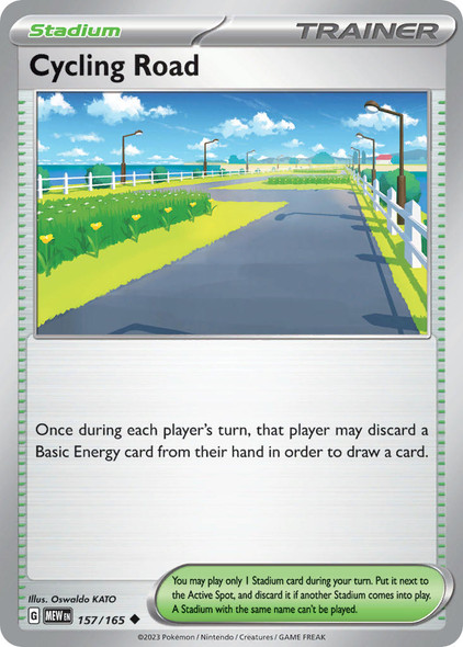 157/165: Cycling Road (Reverse Holo)