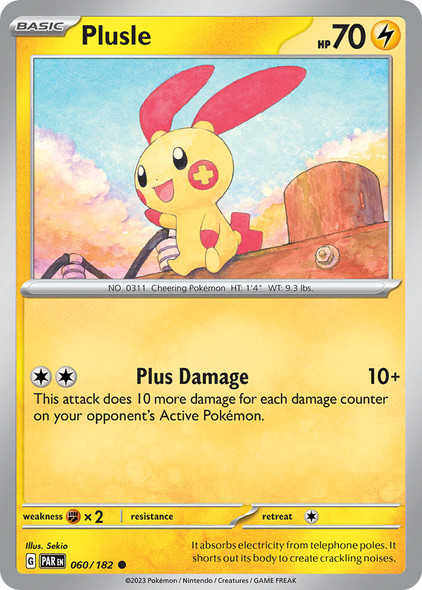 SV04-060/182: Plusle (Reverse Holo)