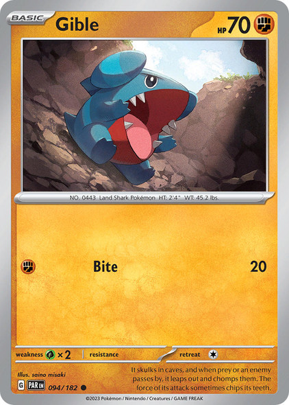 SV04-094/182: Gible (Reverse Holo)