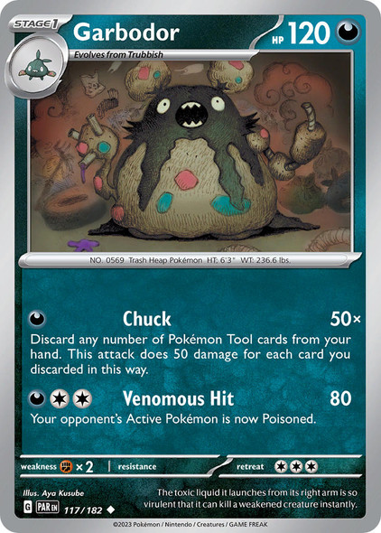 SV04-117/182: Garbodor (Reverse Holo)