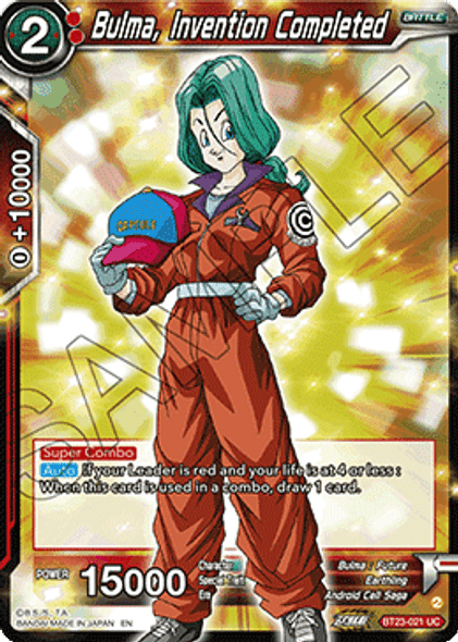 BT23-021: Bulma, Invention Completed