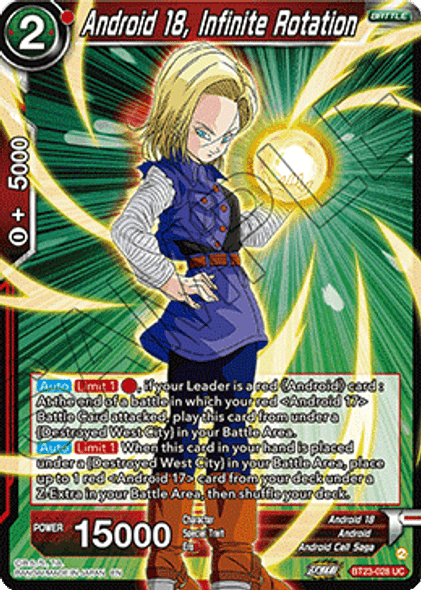 BT23-028: Android 18, Infinite Rotation