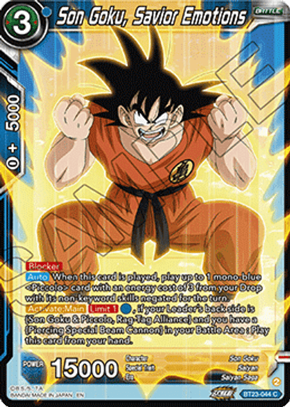 BT23-044: Son Goku, Savior Emotions