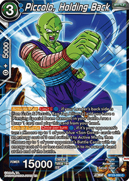 BT23-050: Piccolo, Holding Back