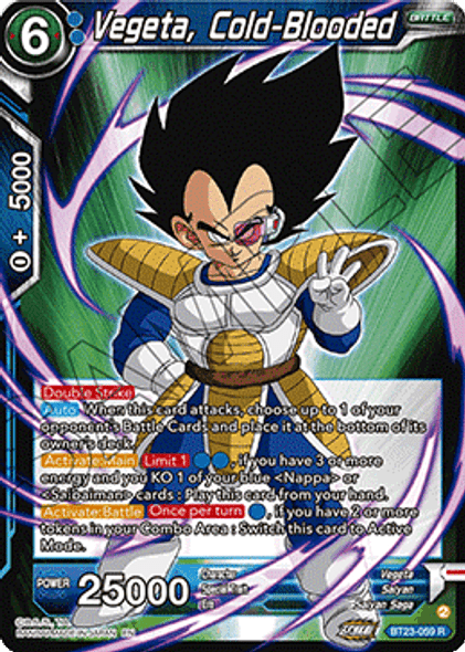 BT23-059: Vegeta, Cold-Blooded