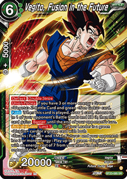 BT23-085: Vegito, Fusion in the Future (SR)