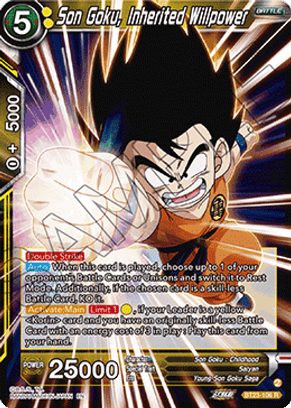 BT23-106: Son Goku, Inherited Willpower