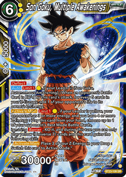 BT23-109: Son Goku, Multiple Awakenings (SR)