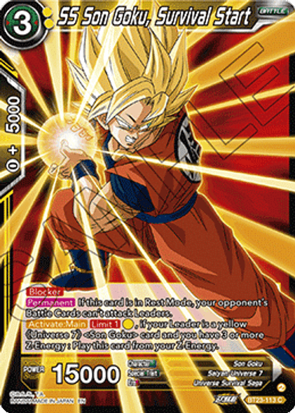 BT23-113: SS Son Goku, Survival Start