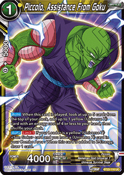 BT23-116: Piccolo, Assistance From Goku