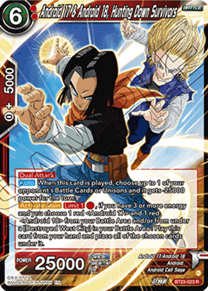 BT23-023: Android 17 & Android 18, Hunting Down Survivors (Foil)