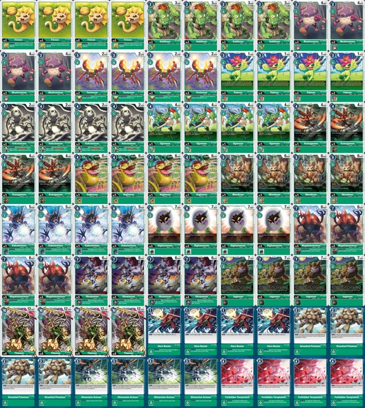 BT01: Common/Uncommon Green Deck Kit (4 of each)