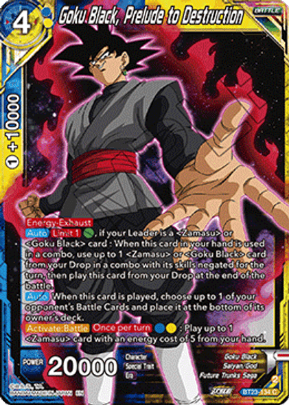 BT23-134: Goku Black, Prelude to Destruction (Foil)