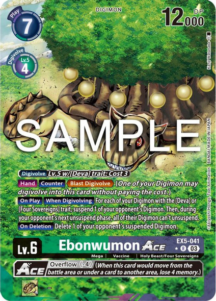 EX5-041: Ebonwumon Ace (Alternate Art)