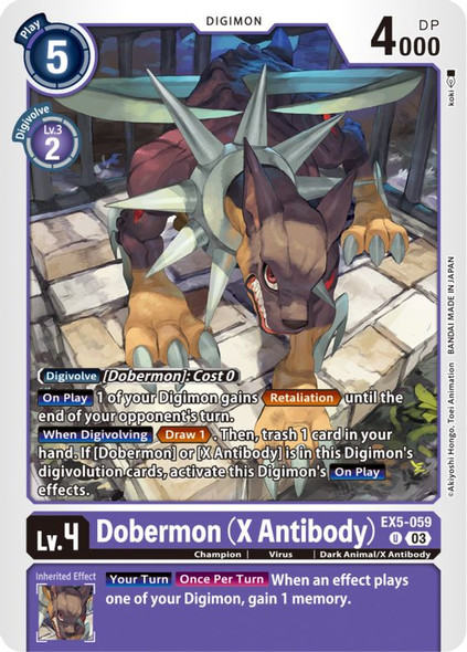 EX5-059: Dobermon (X Antibody)