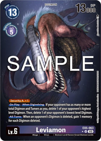 EX5-063: Leviamon (Alternate Art)