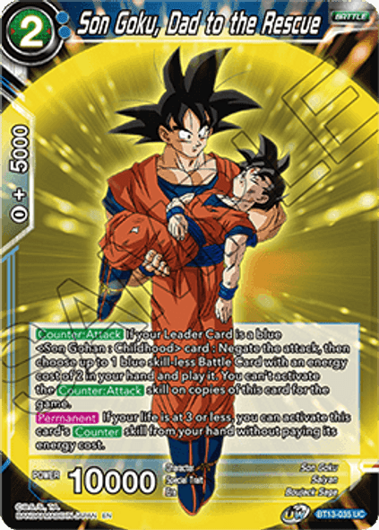 BT13-035: Son Goku, Dad to the Rescue