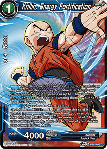 BT13-043: Krillin, Energy Fortification