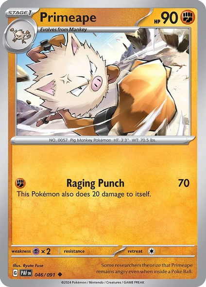 PAF-046/091: Primeape (Reverse Holo)