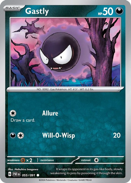 PAF-055/091: Gastly (Reverse Holo)