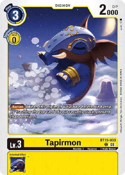 BT15-033: Tapirmon