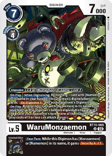 BT15-065: WaruMonzaemon