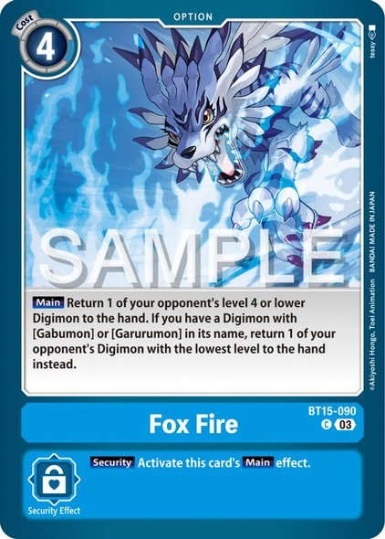 BT15-090: Fox Fire