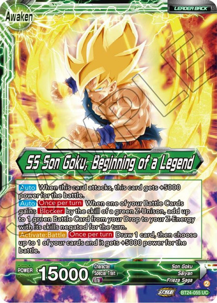 BT24-055: Son Goku // SS Son Goku, Beginning of a Legend