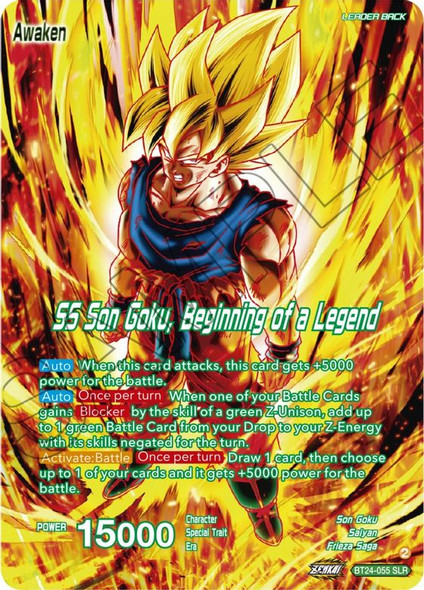BT24-055: Son Goku // SS Son Goku, Beginning of a Legend (SLR)