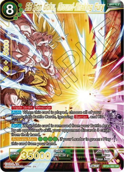 BT24-062: SS Son Goku, Ground-Shaking Fury