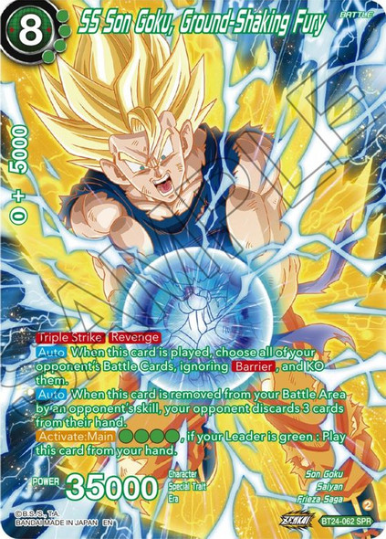 BT24-062: SS Son Goku, Ground-Shaking Fury (SPR)