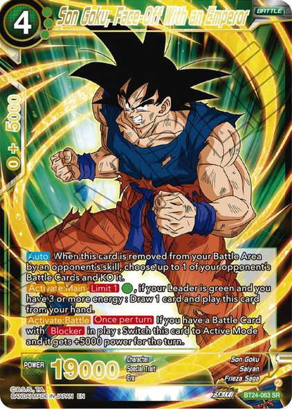 BT24-063: Son Goku, Face-Off With an Emperor
