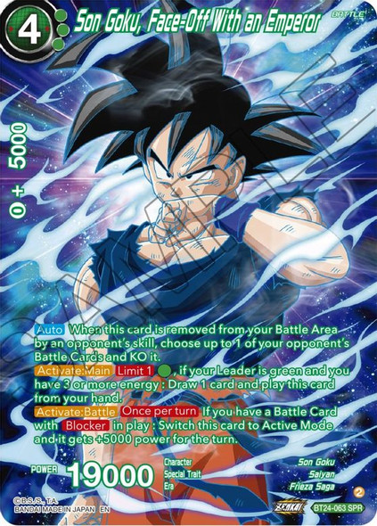 BT24-063: Son Goku, Face-Off With an Emperor (SPR)