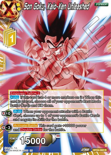 BT24-082: Son Goku, Kaio-Ken Unleashed