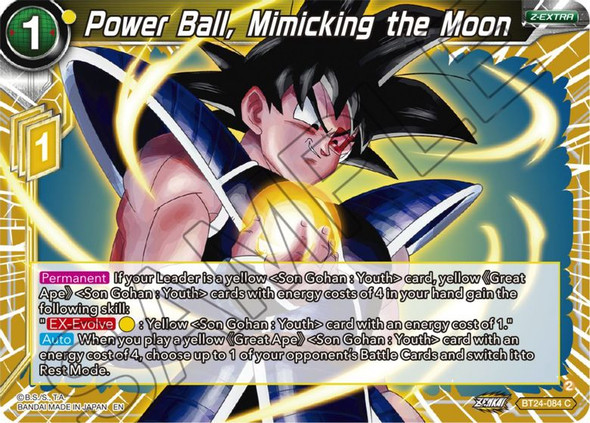 BT24-084: Power Ball, Mimicking the Moon