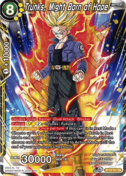 BT13-101: Trunks, Might Born of Hope