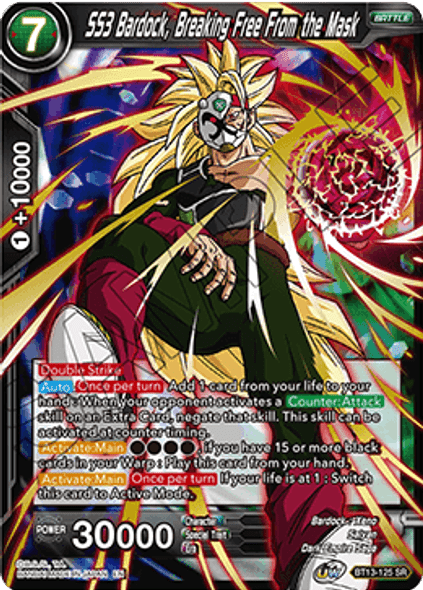 BT13-125: SS3 Bardock, Breaking Free From the Mask