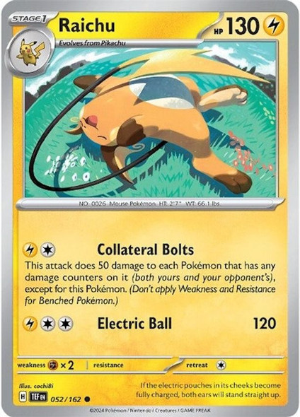 SV05-052/162: Raichu (Reverse Holo)