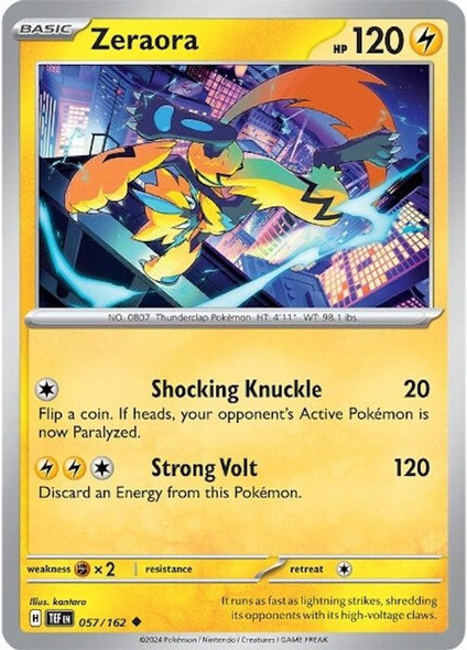 SV05-057/162: Zeraora (Reverse Holo)