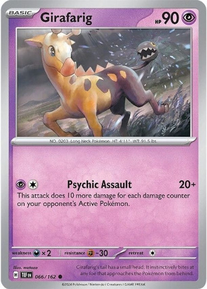 SV05-066/162: Girafarig (Reverse Holo)