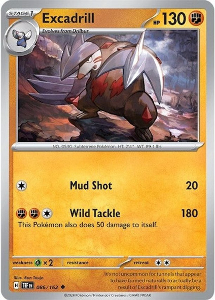 SV05-086/162: Excadrill (Reverse Holo)